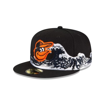 Sapca New Era Baltimore Orioles MLB Wave 59FIFTY Fitted - Negrii